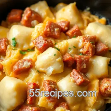 My Family' s Favorite Slow Cooker Pierogi Casserole: Comforting Dish