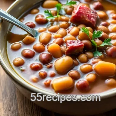 My Family's Favorite Slow-Simmer Hearty Bean Soup Delight: Easy & Nourishing Recipe Card
