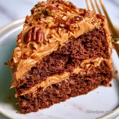 Sour Cream German Chocolate Cake: Tender