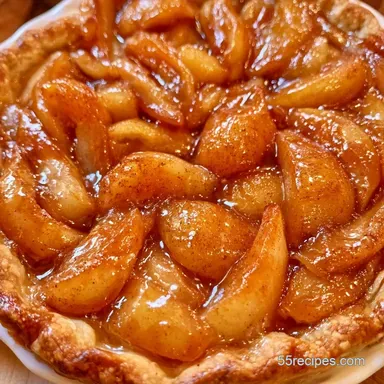 Sour Cream Pear Pie: Make-Ahead Recipe Card