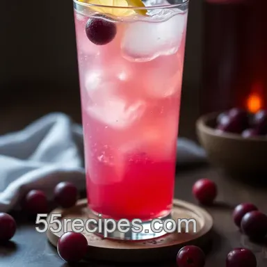 Effervescent Sloe Gin Fizz Cocktail: An Easy British Classic Recipe Card