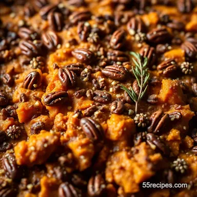 Spiced Pecan Sweet Potato Casserole: Thanksgiving Recipes Done Right! Recipe Card