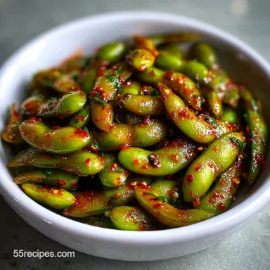 Spicy Edamame Recipe: Quick & Easy in 20 Minutes Recipe Card