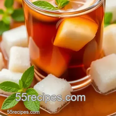 My Grandmother's Steeped Tea with Sugar Cubes - Quick & Easy Recipe Card