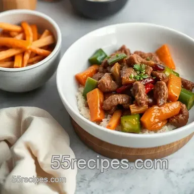 Discover My Ultimate Stir Fry Pepper Beef with Crunchy Veggies Recipe Card