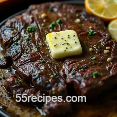 Easy & Juicy Shell Steak: My Go-To Garlic Herb Butter Recipe Recipe Card