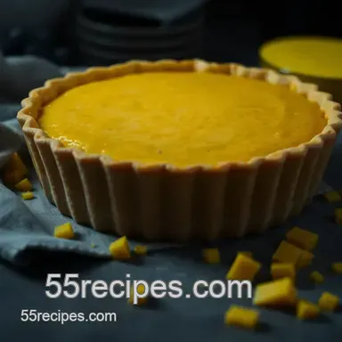 Sweet and Spicy Indian Mango Pie Recipe: A Family Favorite Dessert Recipe Card