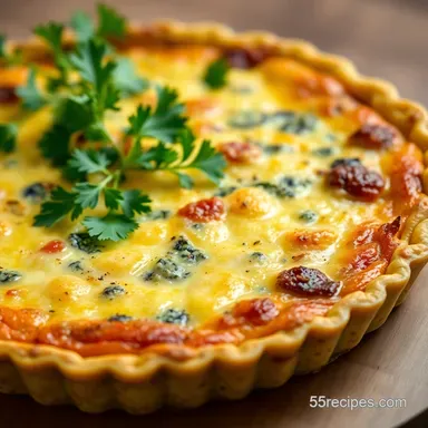 Easy Crustless Quiche Recipe: A Savory Slice of Heaven! Recipe Card