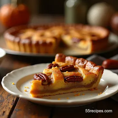 Maple Pecan Lattice Tart The Best Thanksgiving Dessert Recipe Card