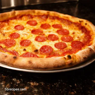 Stuffed Pizza Supreme The Ultimate Deep Dish Delight Recipe Card