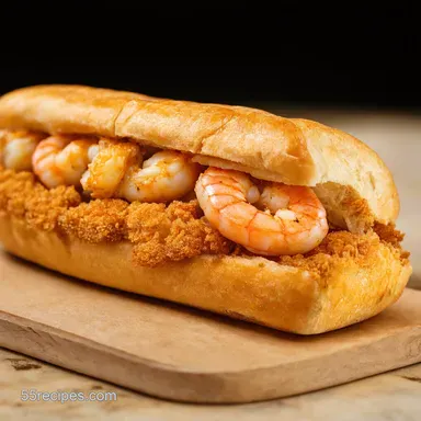 Best Recipe for Shrimp Poboy Crispy NOLA Classic Recipe Card