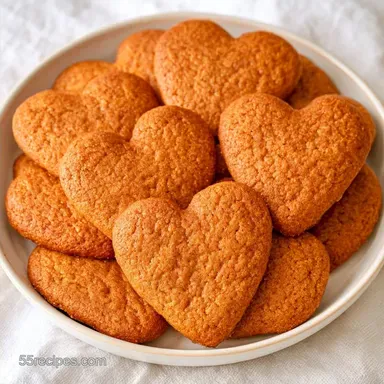 German Heart Cookies with a Firm Snap