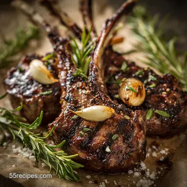 Perfectly Grilled Lamb Chops with GarlicRosemary Crust Recipe