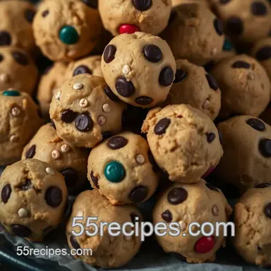 Ultimate Monster Cookie Dough Bites: A Fun No-Bake Treat for Everyone Recipe Card