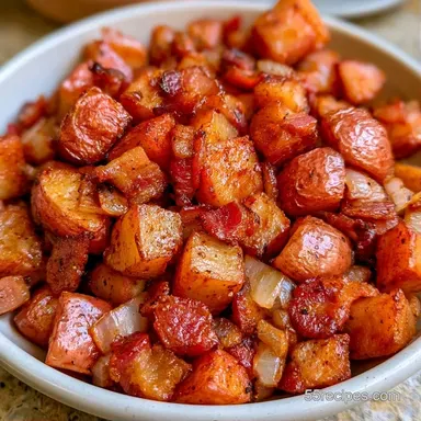 Warm German Potato Salad with Bacon Recipe Card