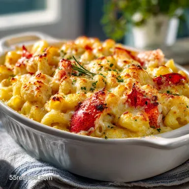Lobster Macaroni and Cheese Recipe for 6 Recipe Card