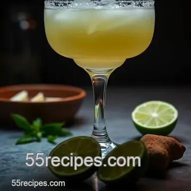 Refreshing Ginger Margarita: A Zesty Twist on the Classic Recipe Card
