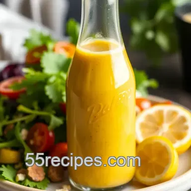 Zesty Homemade Salad Dressing presentation