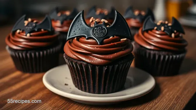 Bat-Signal Delight: Batman Cupcakes