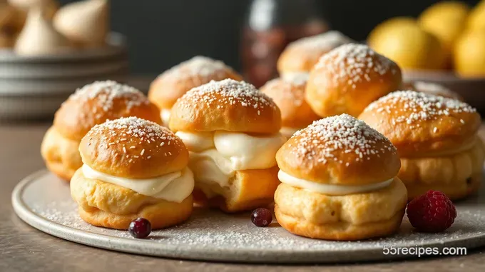 Classic Cream-Filled Profiteroles with Chocolate Sauce (A Choux-In Thing!)