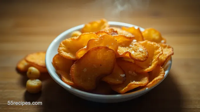Crispy Taro Chips with a Touch of Sea Salt