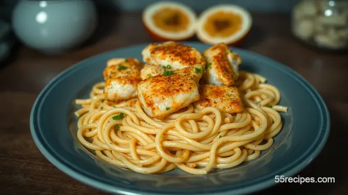 Firebirds’ Grilled Chicken Pasta with Creamy Basil Sauce