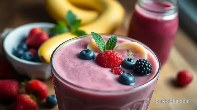 Frozen Fruit Smoothie Fiesta