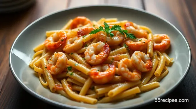 Garlicky Penne Shrimp Pasta: A Taste of the Mediterranean