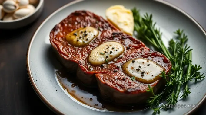 Perfectly Pan-Seared 6 oz Filet Mignon with Garlic Herb Butter