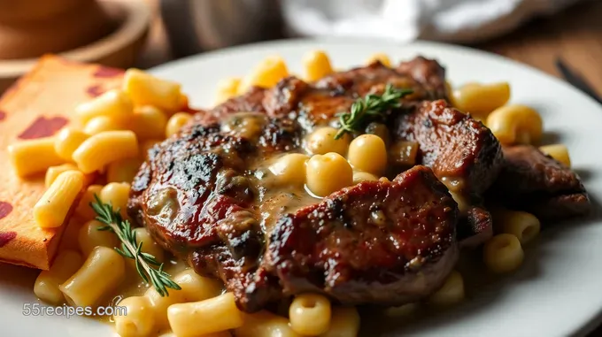 Sizzling Steak with Creamy Mac & Cheese: A Comfort Food Classic