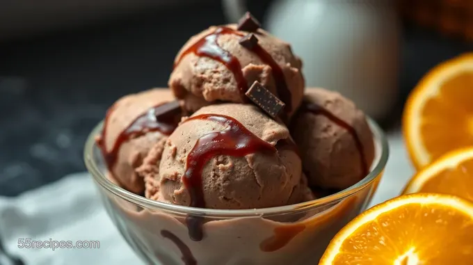 Zesty Chocolate and Orange Ice Cream Delight