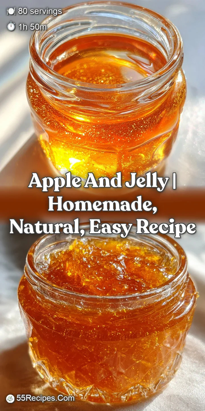 Close-up of a juicy apple slice, glistening with a thin coat of shimmering jelly, highlighting the fruit's crisp texture a...