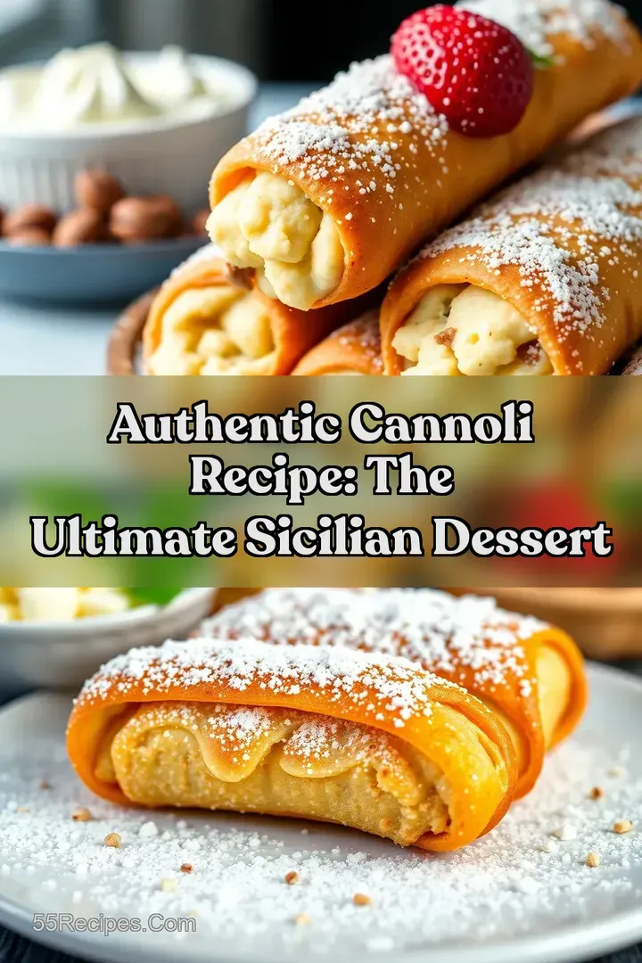 Authentic Cannoli Recipe: The Ultimate Sicilian Dessert : PIN FOR LATER Authentic Cannoli Recipe: The Ultimate Sicilian Dessert