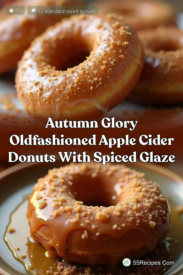 Autumn Glory OldFashioned Apple Cider Donuts with Spiced Glaze