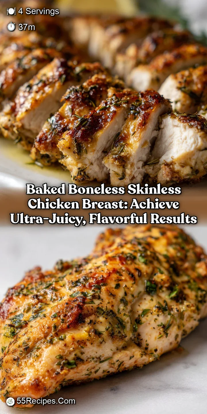 Baked Boneless Skinless Chicken Breast: Achieve Ultra-Juicy Flavorful Results