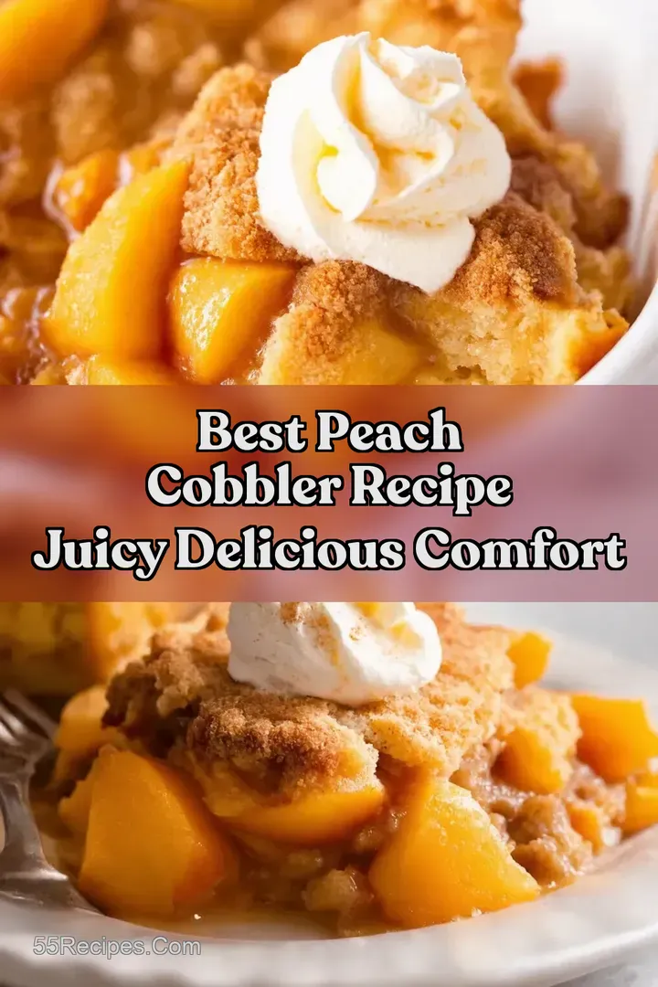 Best Peach Cobbler Recipe Juicy Delicious Comfort