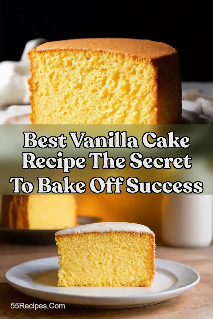 Best Vanilla Cake Recipe The Secret to Bake Off Success