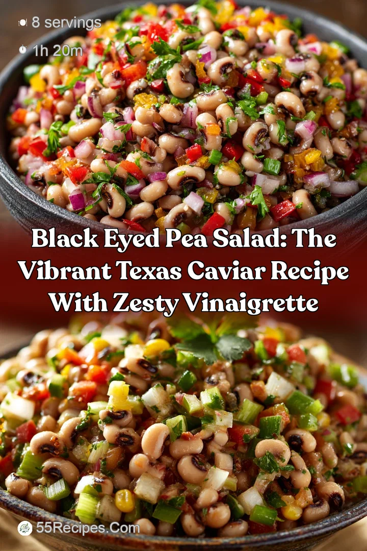 Black Eyed Pea Salad: The Vibrant Texas Caviar Recipe with Zesty Vinaigrette