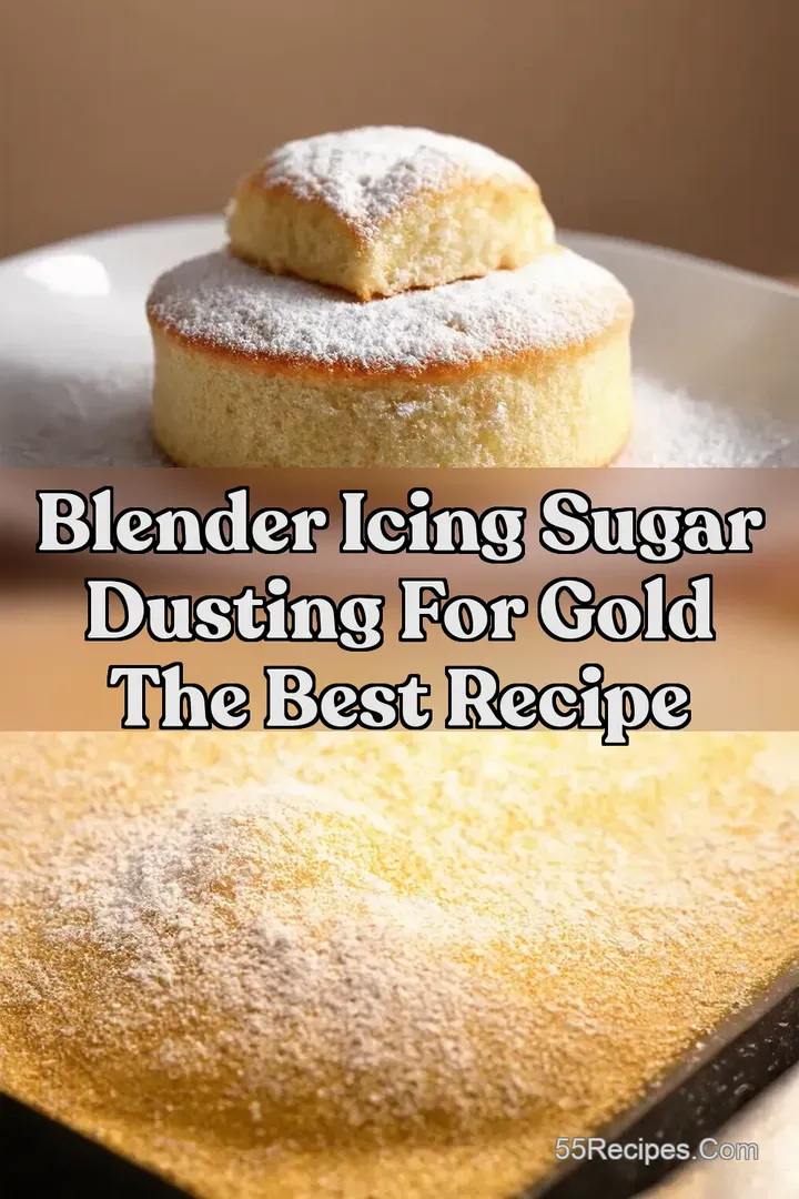 Blender Icing Sugar Dusting for Gold The Best Recipe