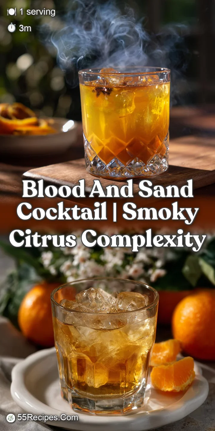 blood and sand cocktail | Smoky citrus complexity