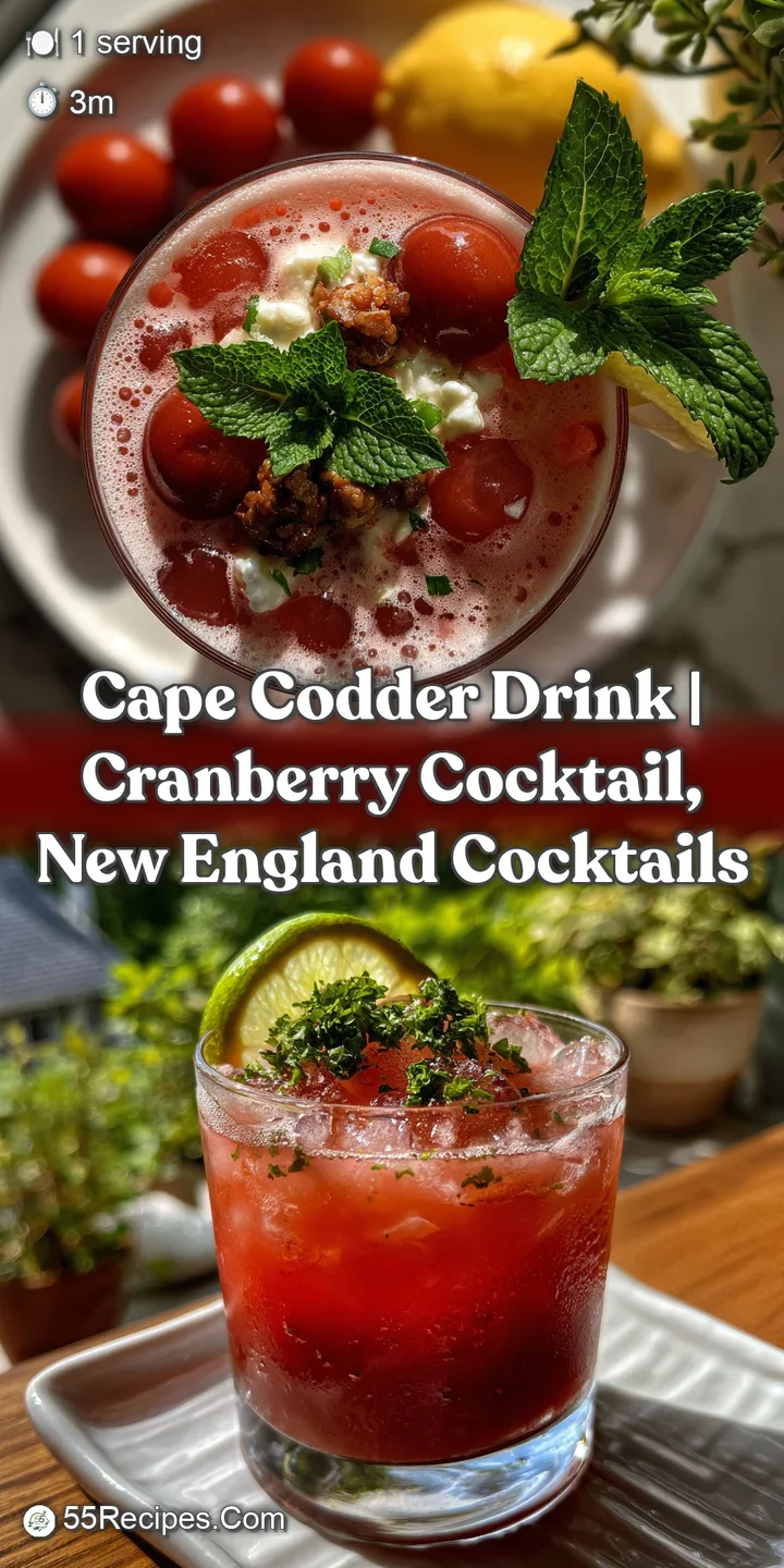 cape codder drink | Cranberry Cocktail New England Cocktails