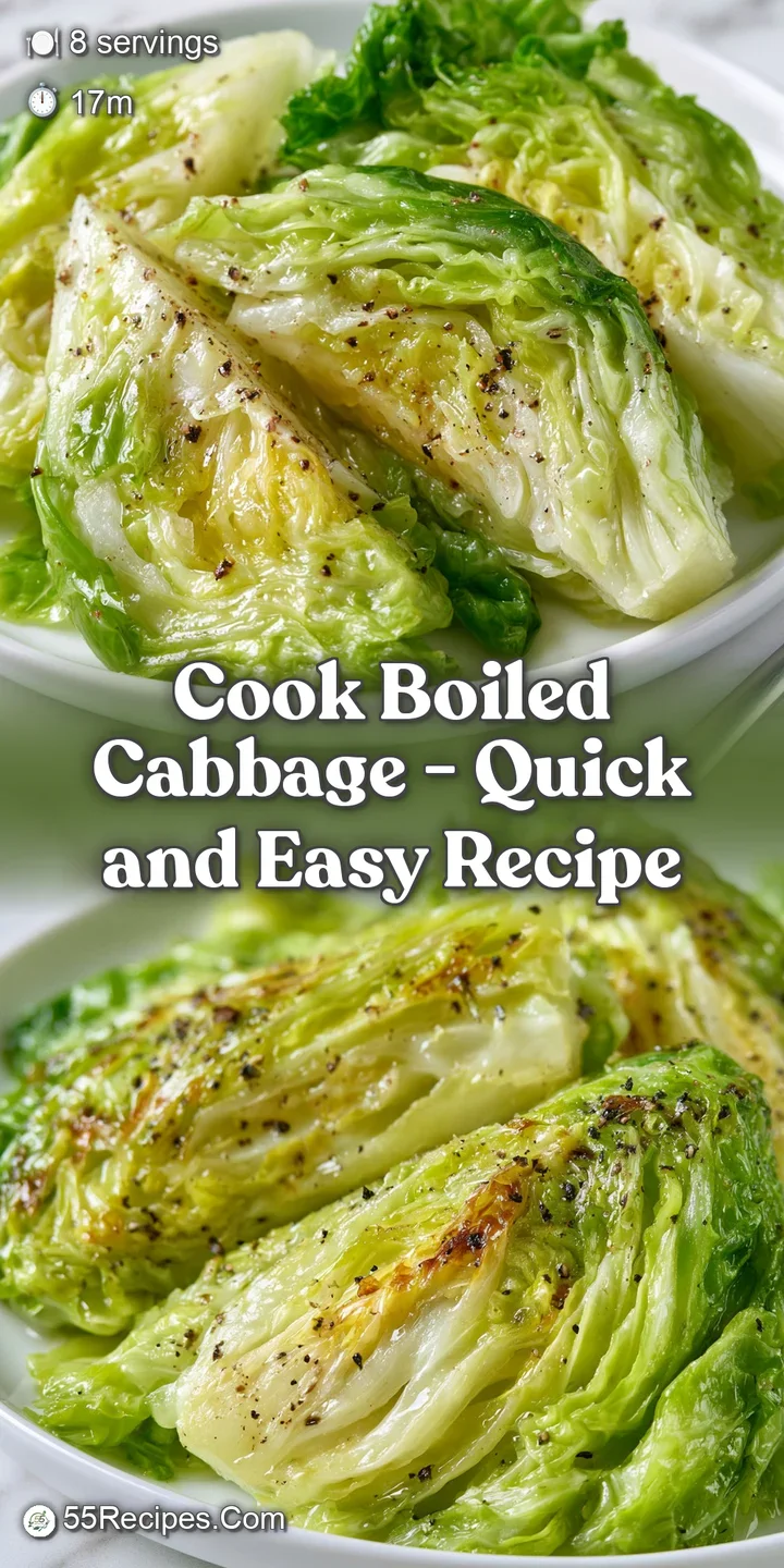 Close-up of steaming, tender cabbage leaves with a glossy butter glaze and aromatic flecks of cracked black pepper.