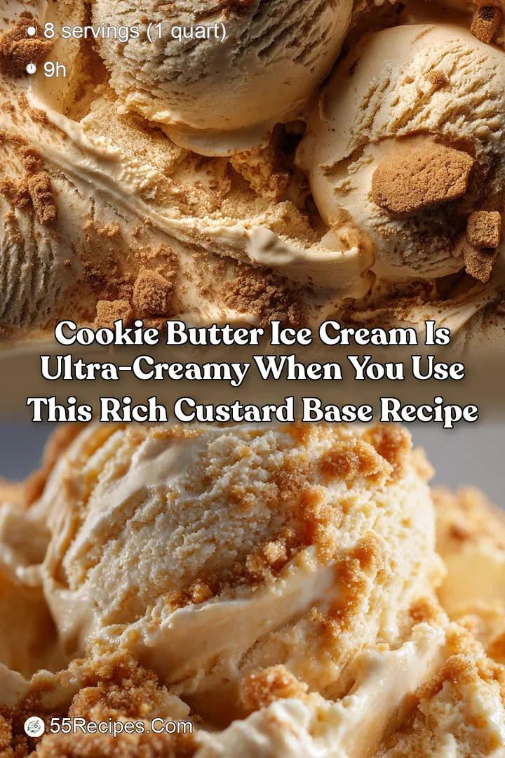Cookie Butter Ice Cream is ultra-creamy when you use this rich custard base recipe