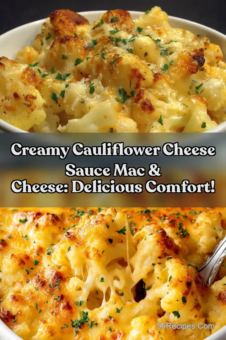 Creamy Cauliflower Cheese Sauce Mac &amp Cheese: Delicious Comfort!