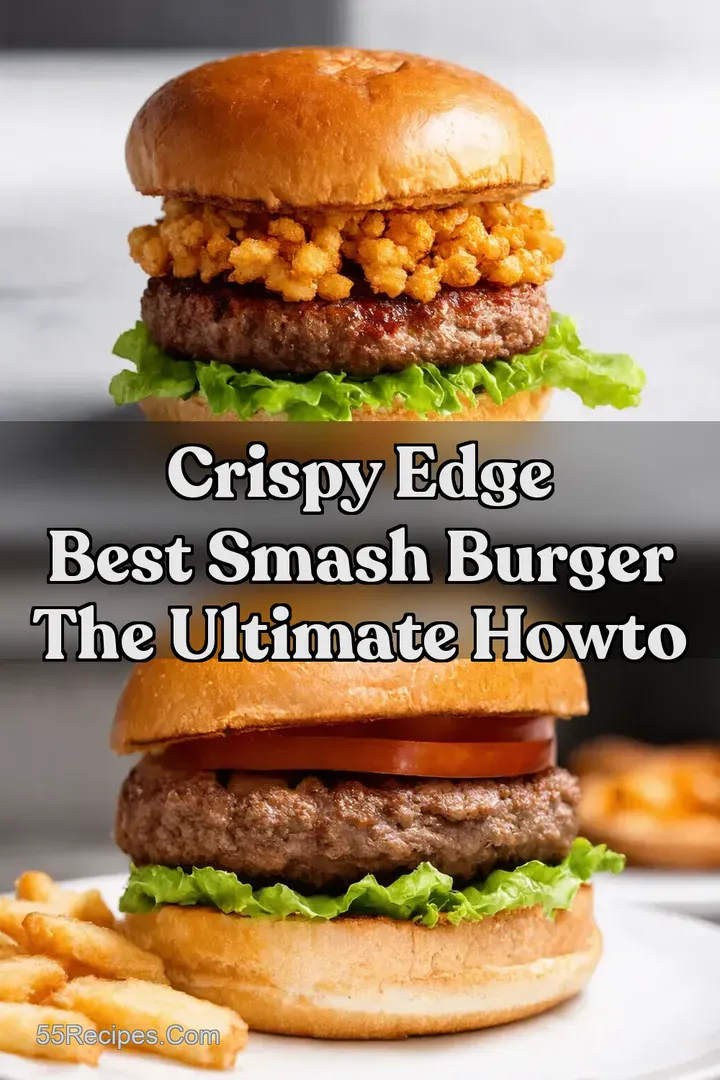Crispy Edge Best Smash Burger The Ultimate HowTo