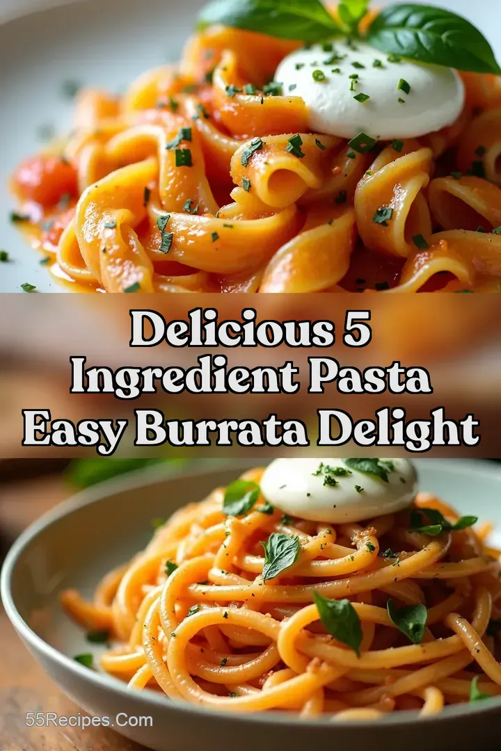 Delicious 5 Ingredient Pasta Easy Burrata Delight