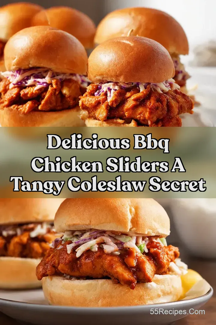 Delicious BBQ Chicken Sliders A Tangy Coleslaw Secret