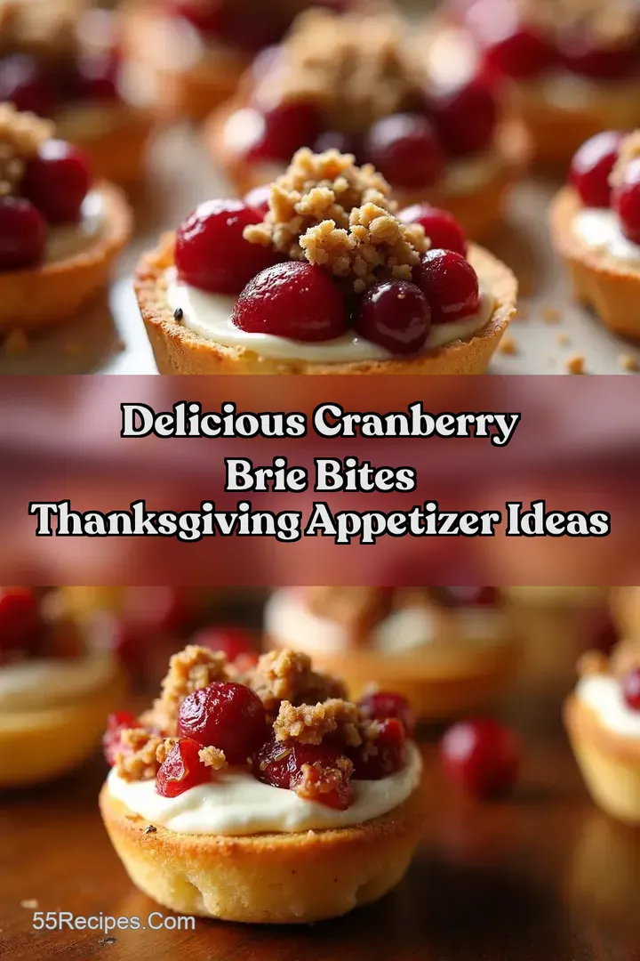 Delicious Cranberry Brie Bites Thanksgiving Appetizer Ideas