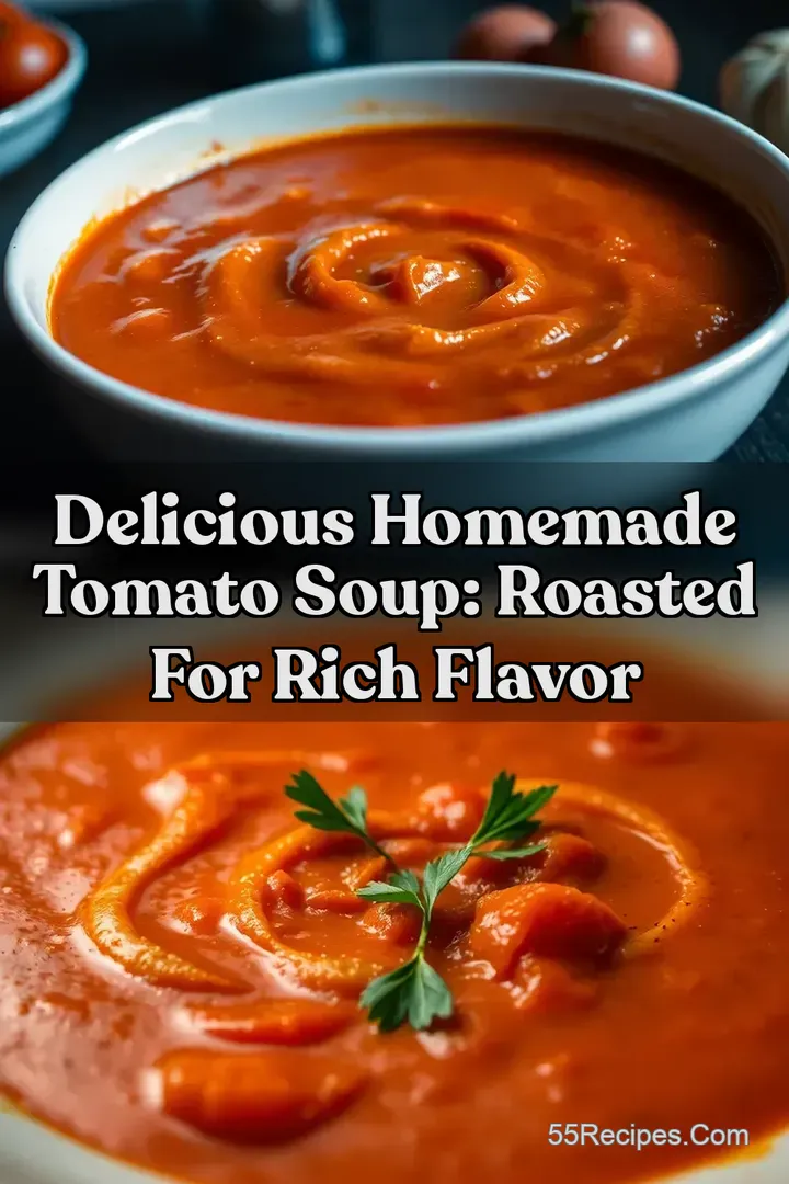 Delicious Homemade Tomato Soup: Roasted For Rich Flavor