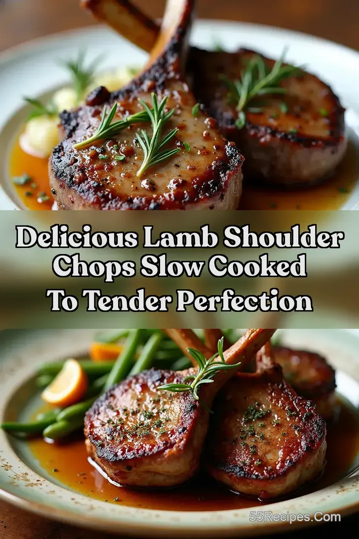 Delicious Lamb Shoulder Chops Slow Cooked to Tender Perfection